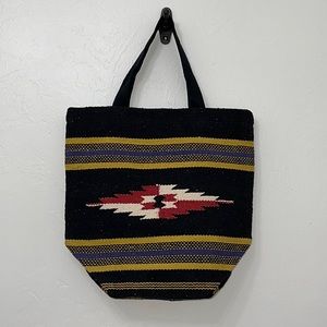 Cotton Handloom Made In India Stripe Tote Bag